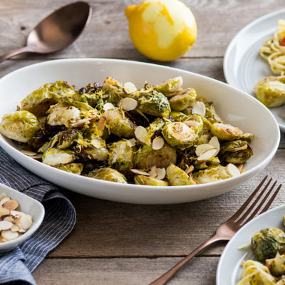 Pesto Roasted Brussels Sprouts