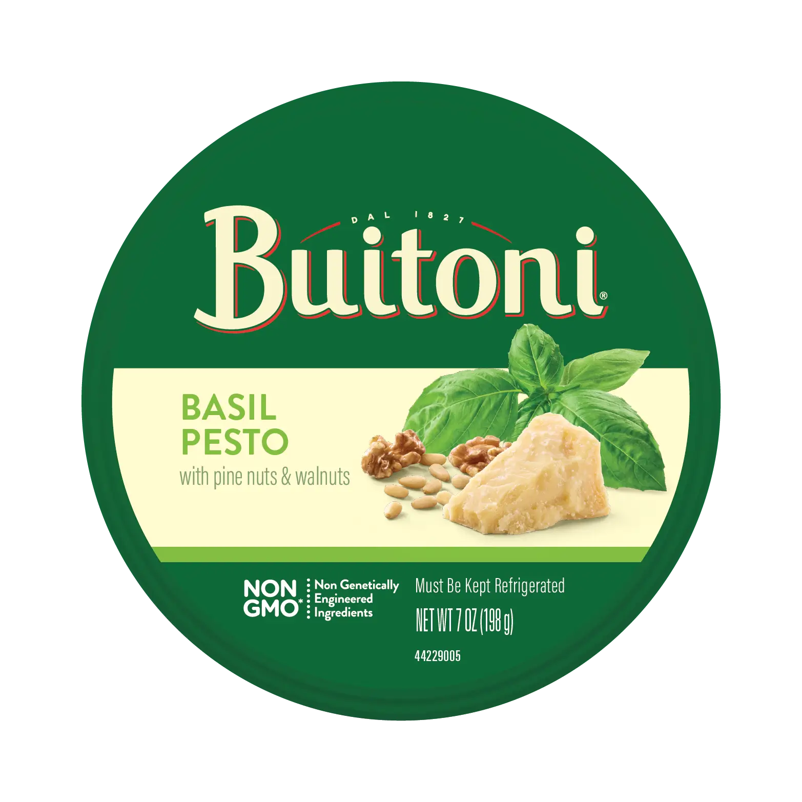 Basil Pesto - 7 oz., 11oz Packaging.