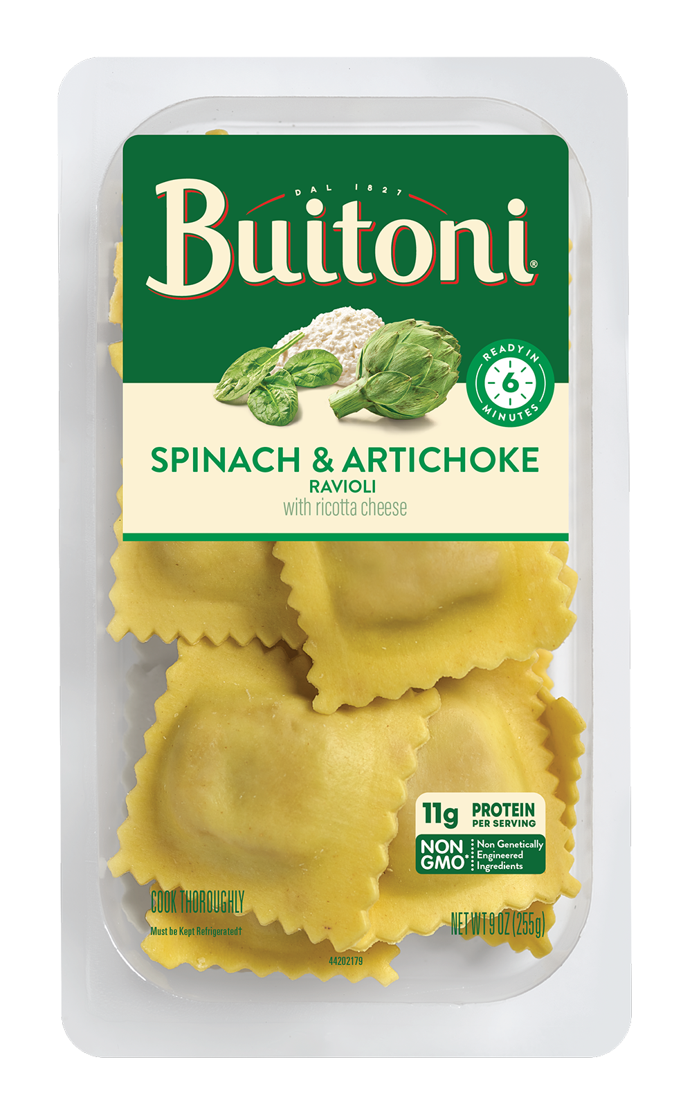 Spinach & Artichoke Ravioli – 9 oz.