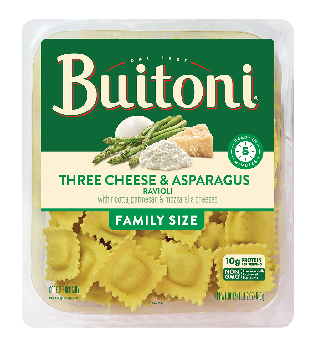 Three Cheese Asparagus Ravioli – 18 oz. Family Size
