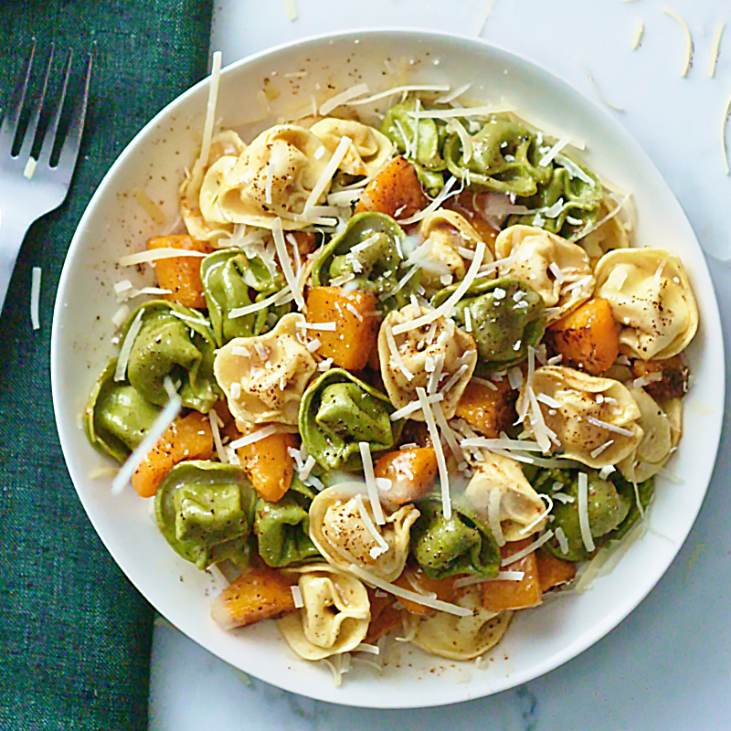 Tortellini with Pumpkin, Brown Butter and Sage Sauce
