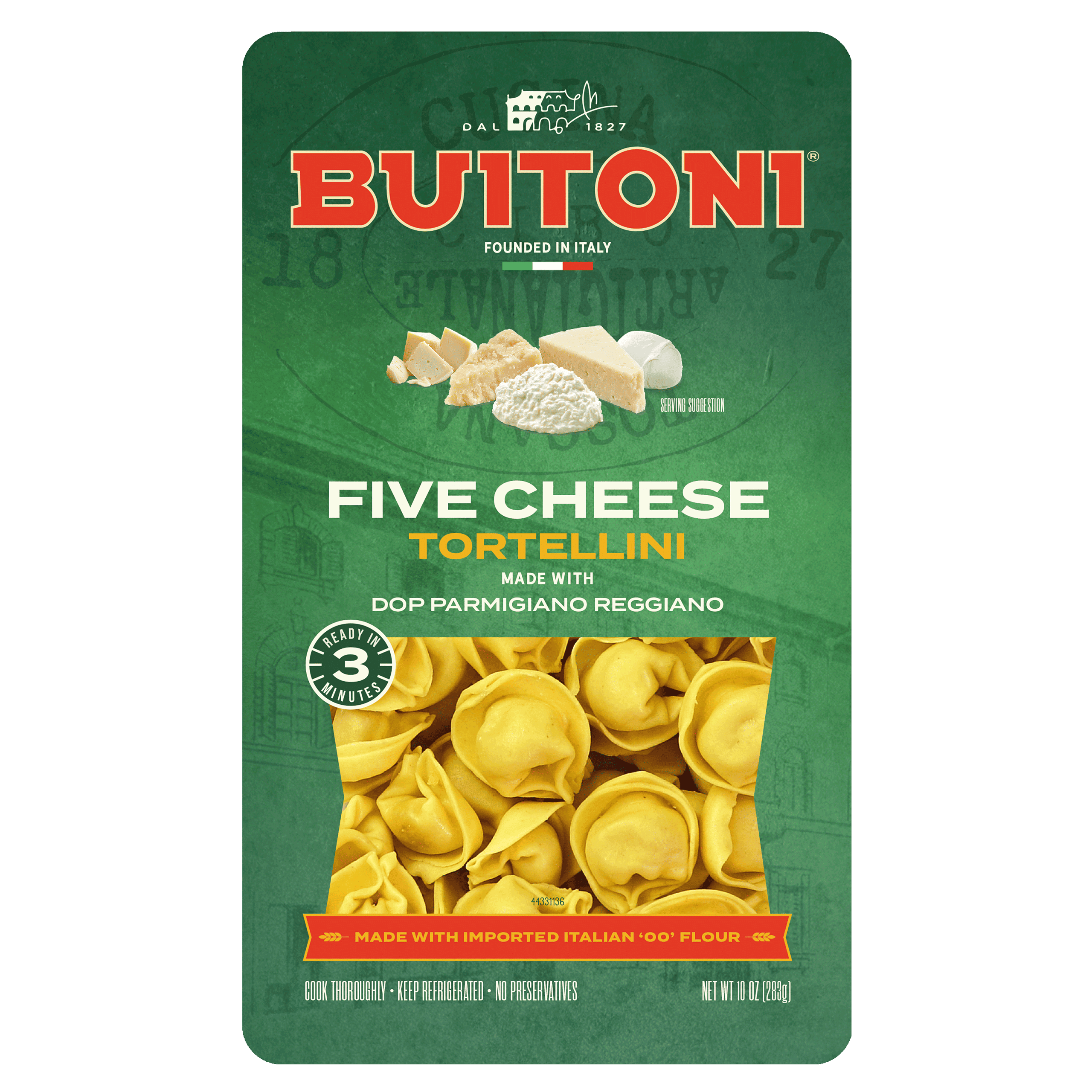 Five Cheese Tortellini - 10 oz. Packaging.