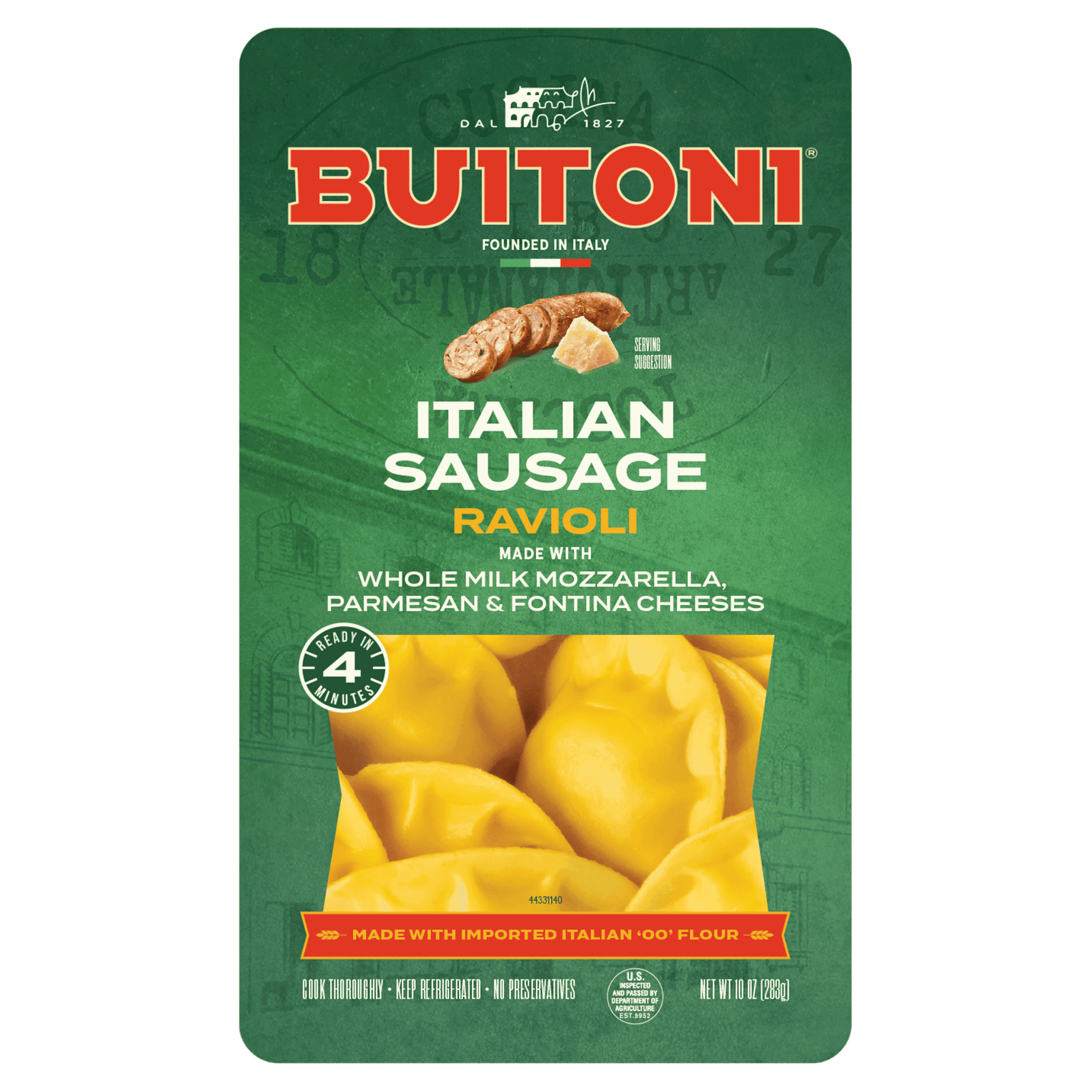 Italian Sausage Ravioli – 10 oz.